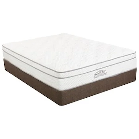 Queen 11" Plush Latex Mattress and Low Profile Natura Box Spring